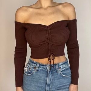 Zara off the shoulder blouse